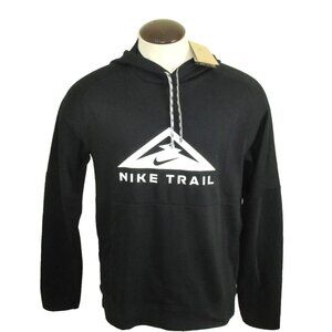 Nike Trail Men's Magic Hour Hoodie PO Sweatshirt Black White Sizes M/L NWT